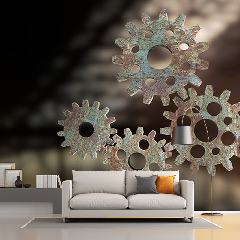 Beautiful Photography Mural Wallpaper Metal Gear Indoor Wall Mural