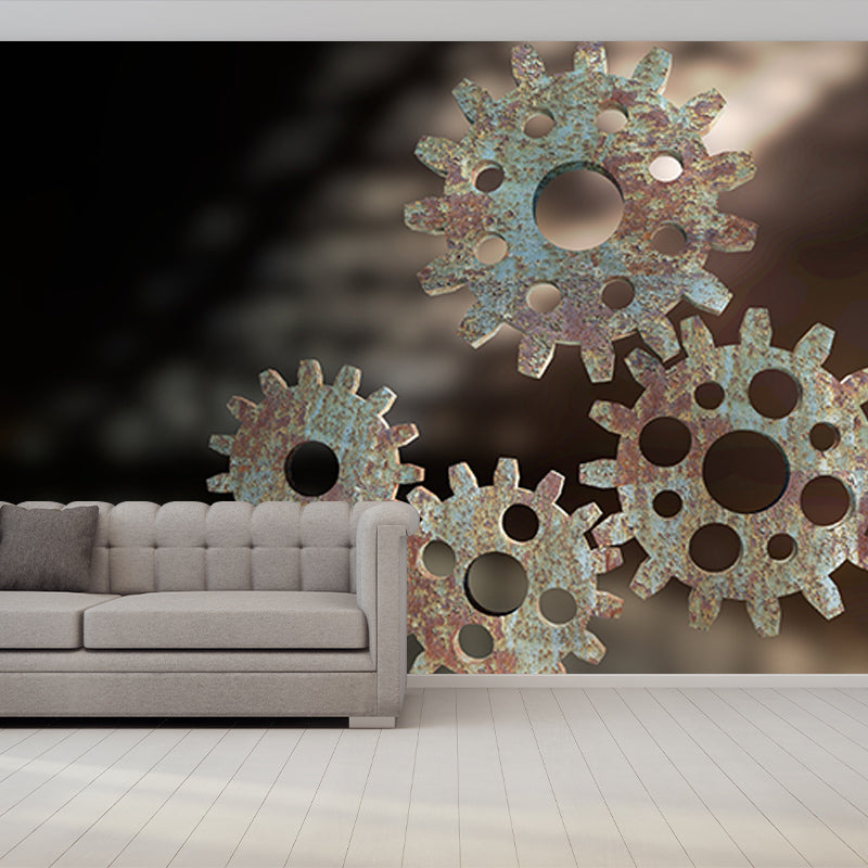 Beautiful Photography Mural Wallpaper Metal Gear Indoor Wall Mural