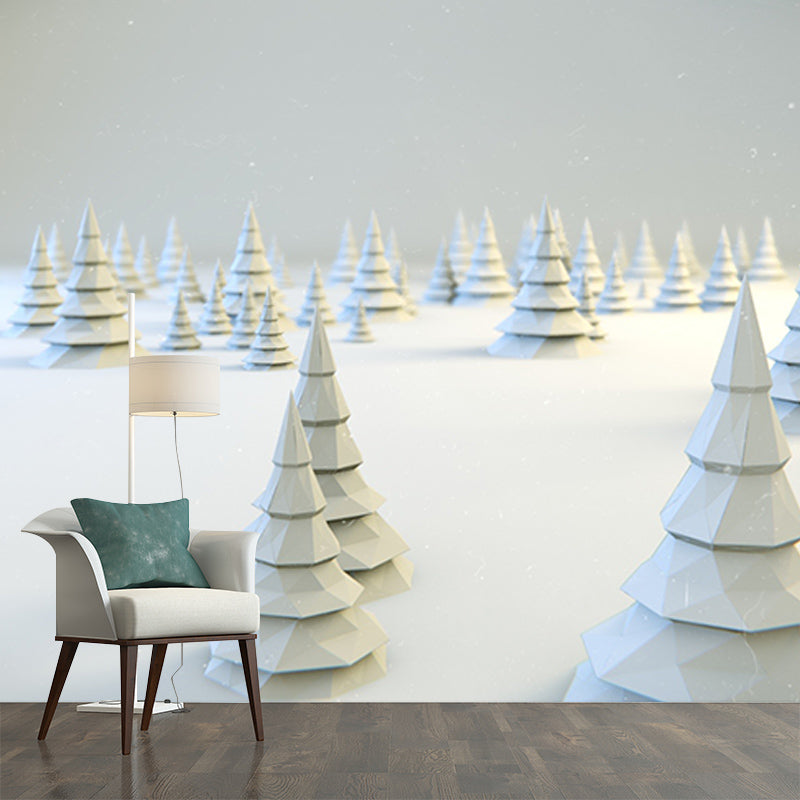 Modern Style Mural Wallpaper 3D Vision Environment Friendly Bedroom Wall Mural