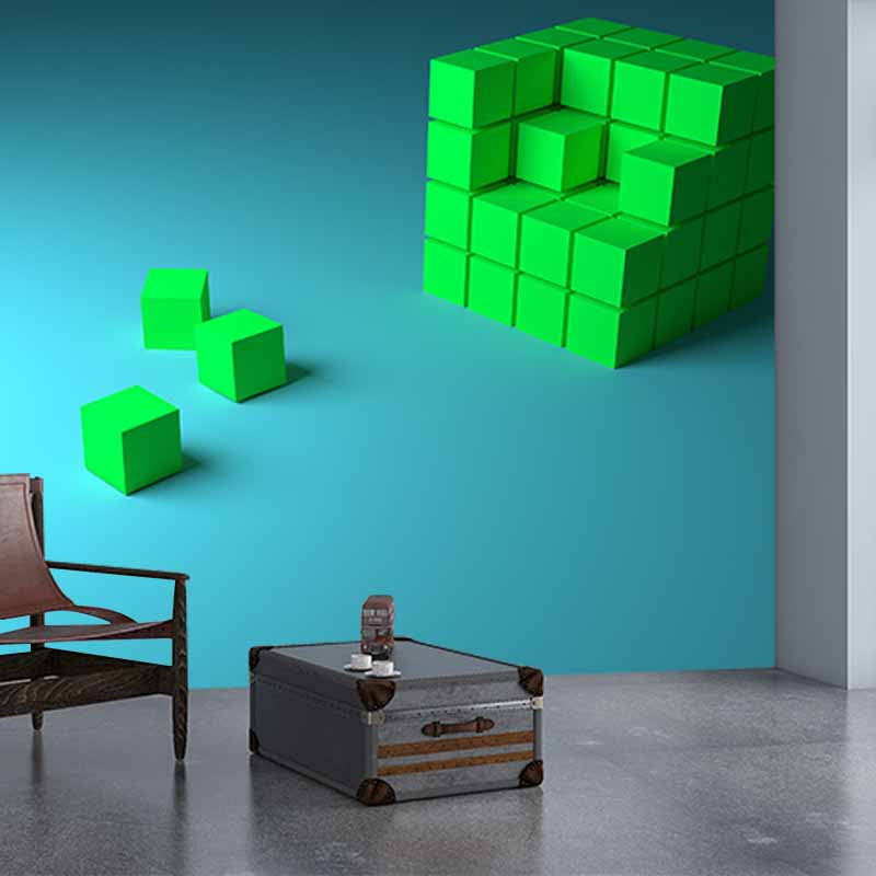 3D Vision Mildew Resistant Mural Wallpaper Sleeping Room Wall Mural