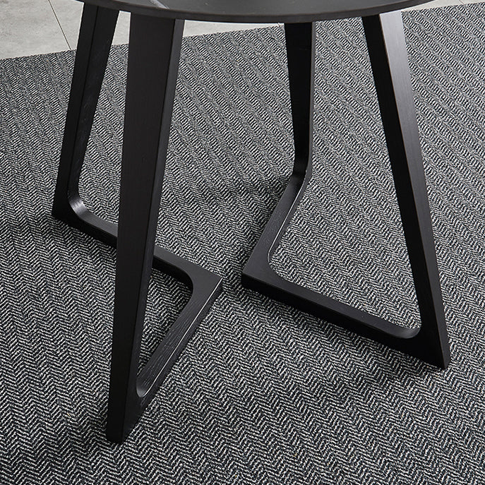 Meubles de style industriel de table à manger en pierre de double piédestal pour d'intérieur