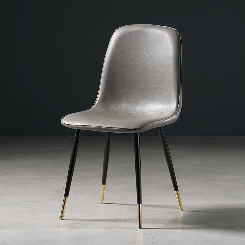 Nordic Metal Dining Chairs Dining Armless Side Chairs for Kitchen