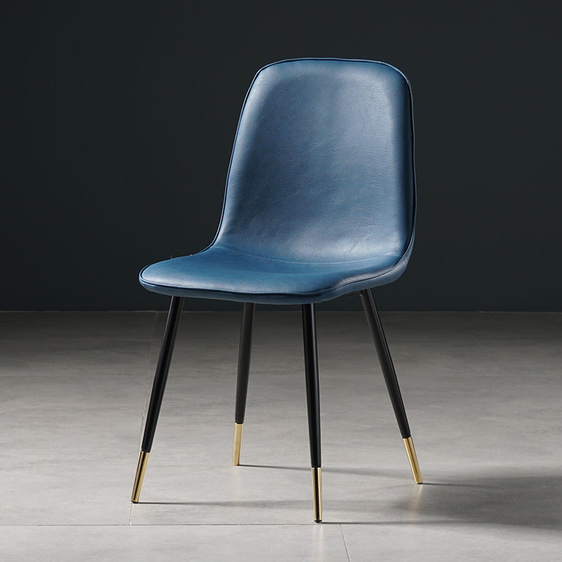 Nordic Metal Dining Chairs Dining Armless Side Chairs for Kitchen