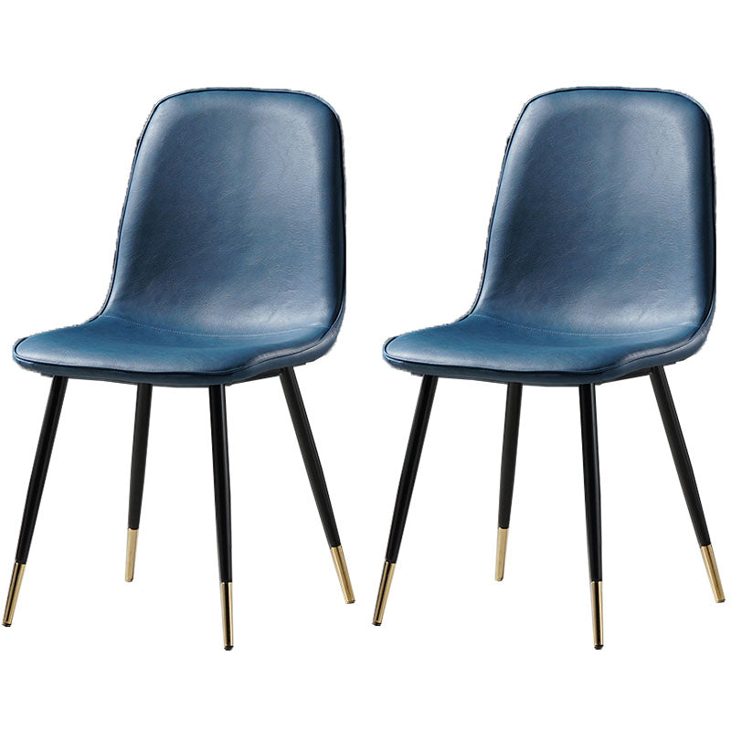 Nordic Metal Dining Chairs Dining Armless Side Chairs for Kitchen
