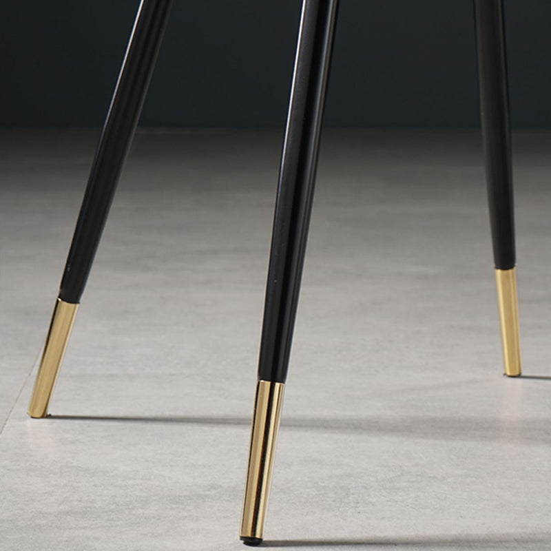 Nordic Metal Dining Chairs Dining Armless Side Chairs for Kitchen