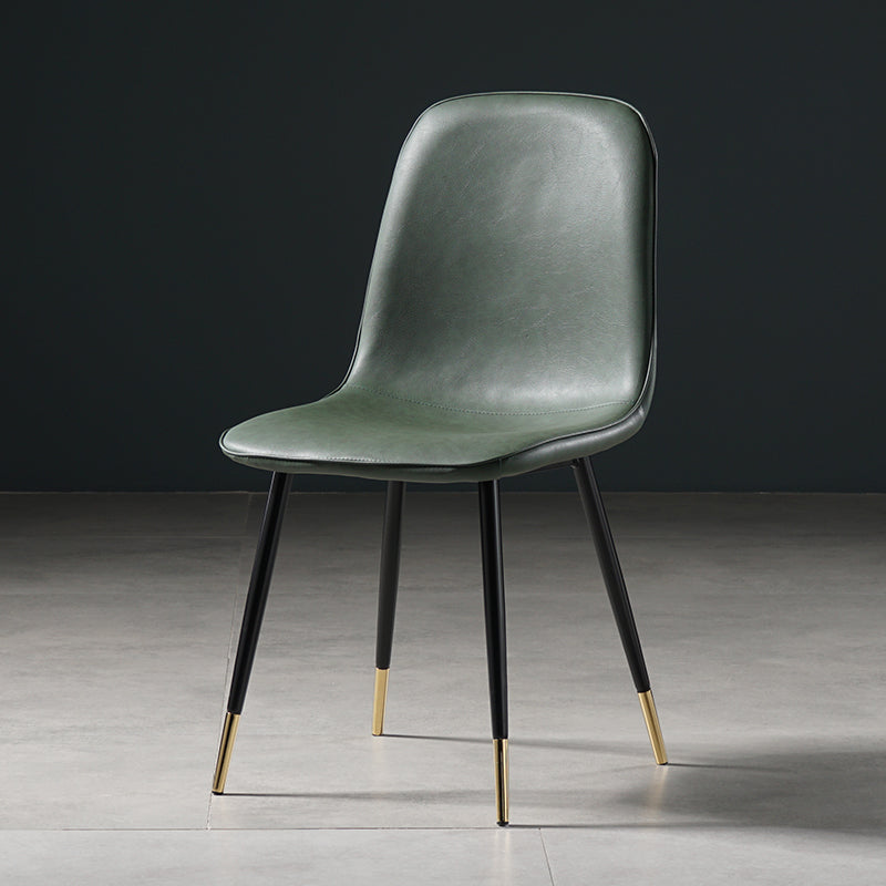 Nordic Metal Dining Chairs Dining Armless Side Chairs for Kitchen