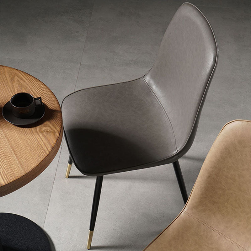 Nordic Metal Dining Chairs Dining Armless Side Chairs for Kitchen