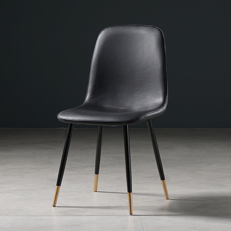 Nordic Metal Dining Chairs Dining Armless Side Chairs for Kitchen
