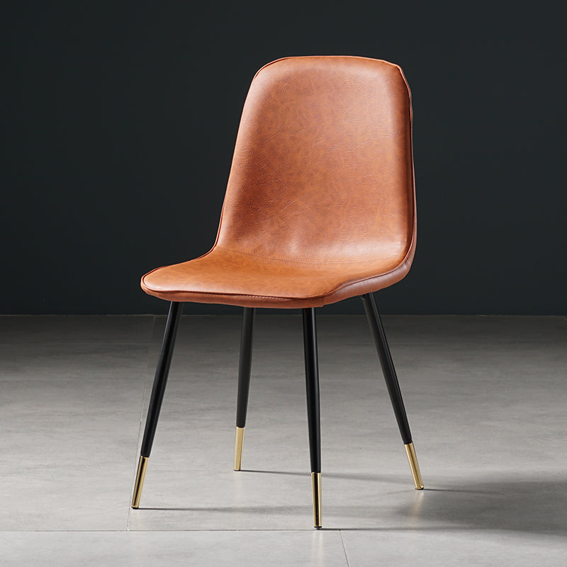 Nordic Metal Dining Chairs Dining Armless Side Chairs for Kitchen