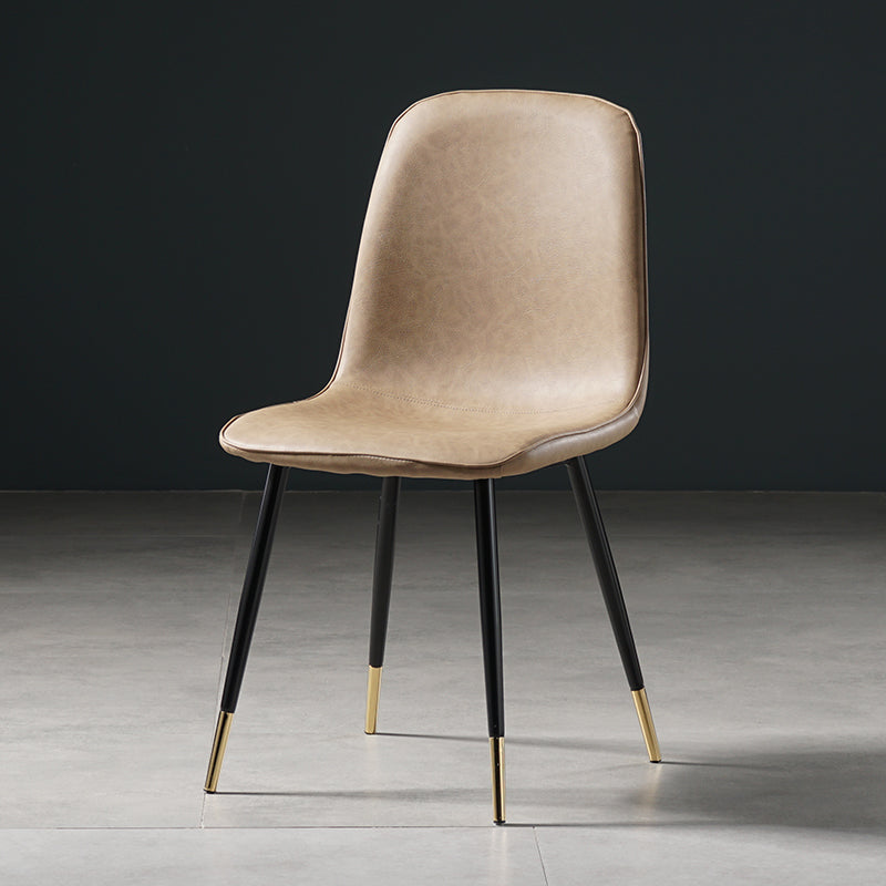 Nordic Metal Dining Chairs Dining Armless Side Chairs for Kitchen