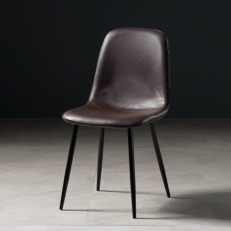 Nordic Metal Dining Chairs Dining Armless Side Chairs for Kitchen