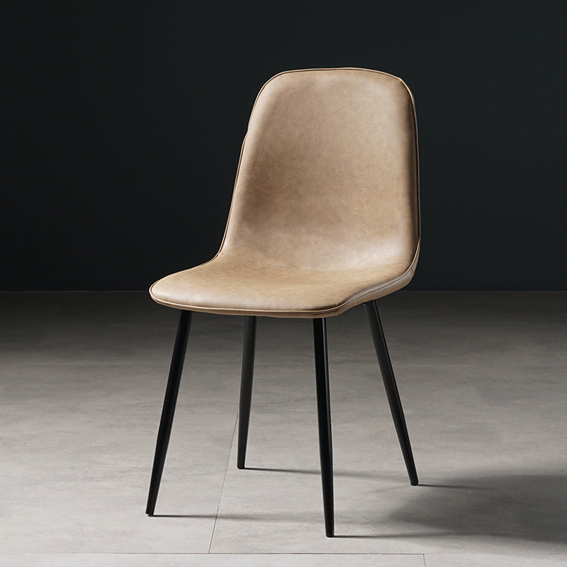Nordic Metal Dining Chairs Dining Armless Side Chairs for Kitchen