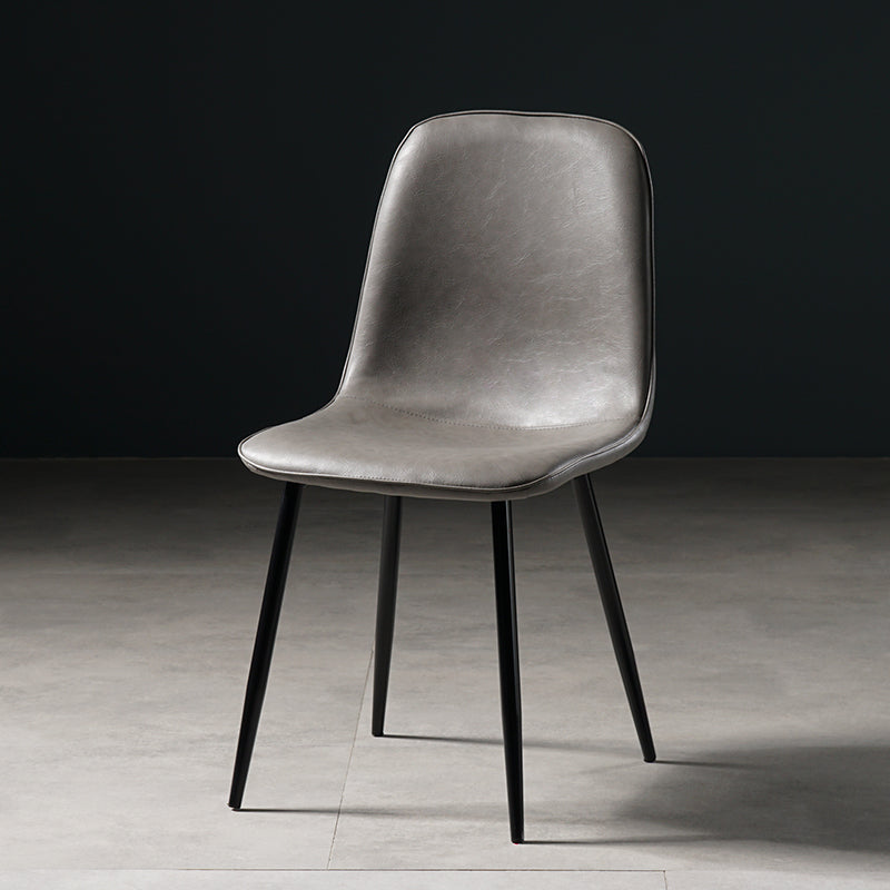Nordic Metal Dining Chairs Dining Armless Side Chairs for Kitchen
