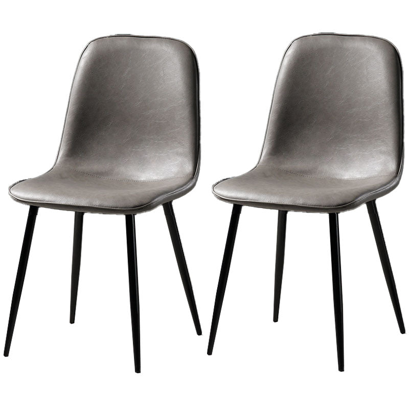 Nordic Metal Dining Chairs Dining Armless Side Chairs for Kitchen