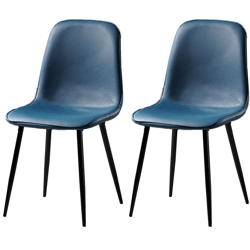 Nordic Metal Dining Chairs Dining Armless Side Chairs for Kitchen