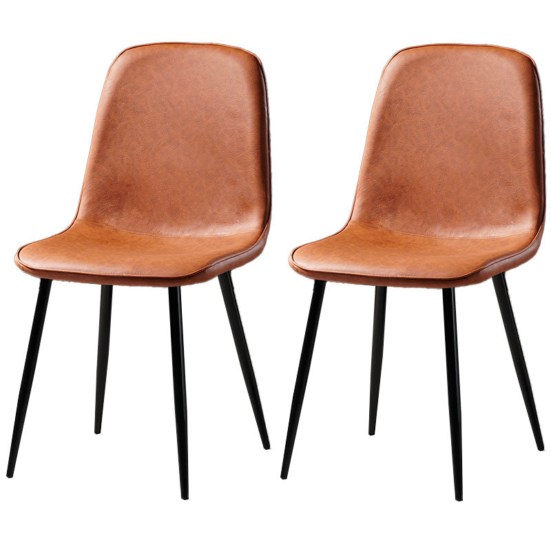 Nordic Metal Dining Chairs Dining Armless Side Chairs for Kitchen