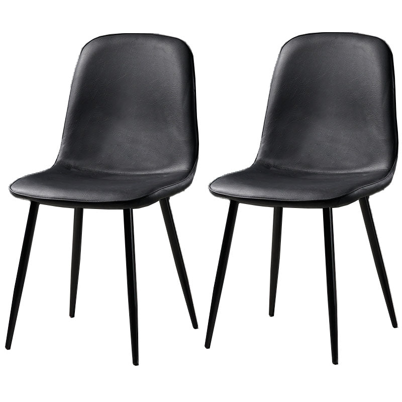 Nordic Metal Dining Chairs Dining Armless Side Chairs for Kitchen
