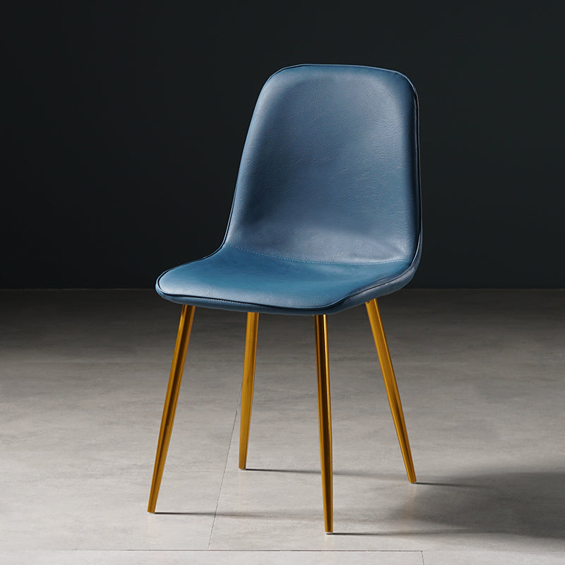 Nordic Metal Dining Chairs Dining Armless Side Chairs for Kitchen