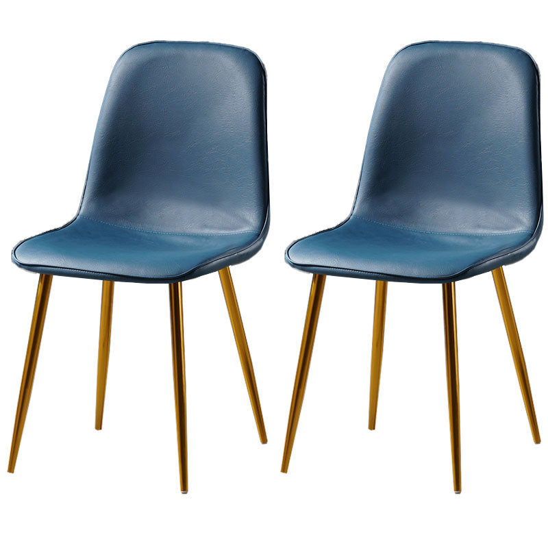Nordic Metal Dining Chairs Dining Armless Side Chairs for Kitchen