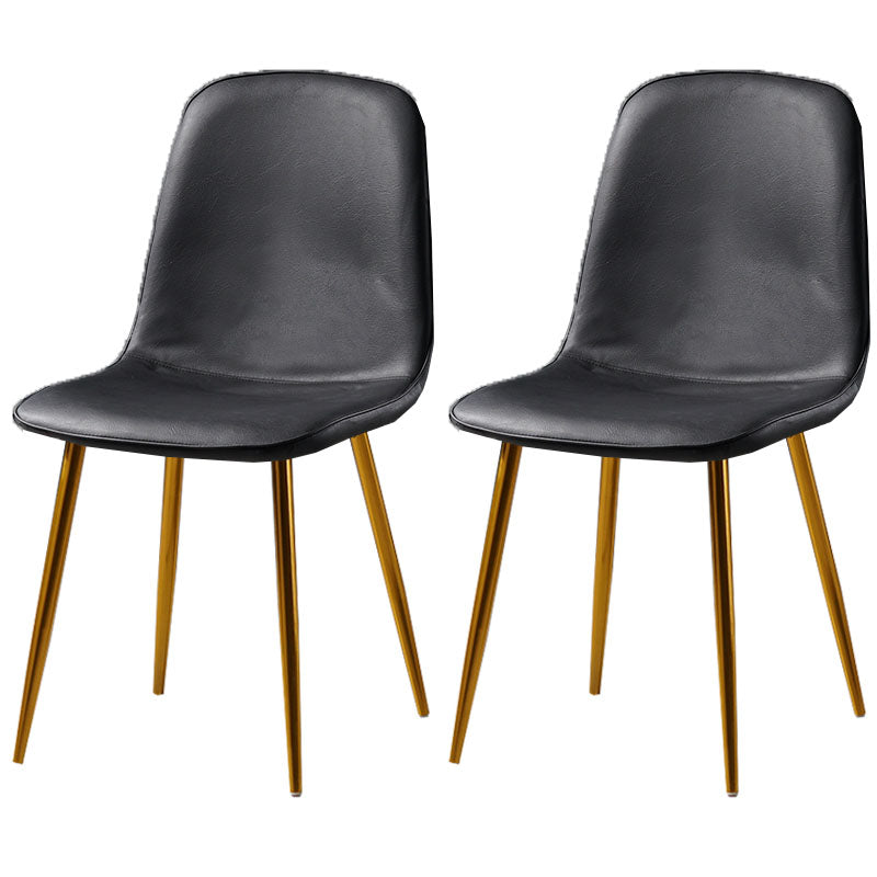 Nordic Metal Dining Chairs Dining Armless Side Chairs for Kitchen