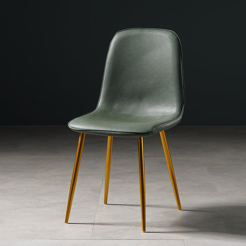 Nordic Metal Dining Chairs Dining Armless Side Chairs for Kitchen