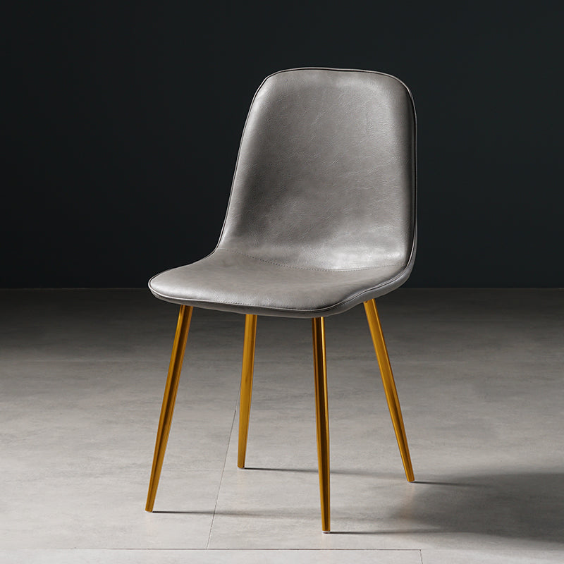 Nordic Metal Dining Chairs Dining Armless Side Chairs for Kitchen