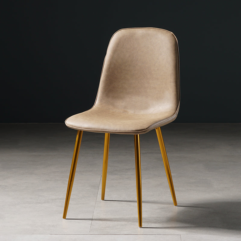 Nordic Metal Dining Chairs Dining Armless Side Chairs for Kitchen