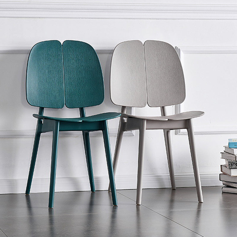 Sillas de comedor y decorativas contemporáneas Silla lateral de plástico con respaldo abierto para interiores y exteriores