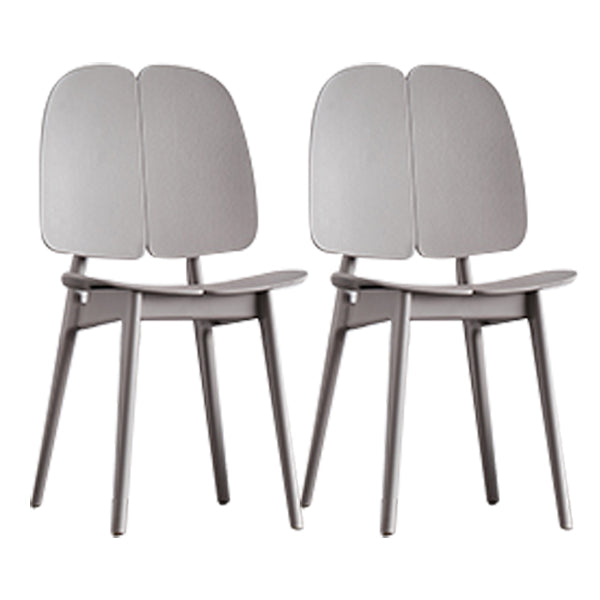 Sillas de comedor y decorativas contemporáneas Silla lateral de plástico con respaldo abierto para interiores y exteriores