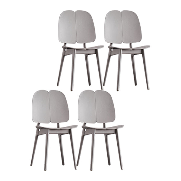 Sillas de comedor y decorativas contemporáneas Silla lateral de plástico con respaldo abierto para interiores y exteriores
