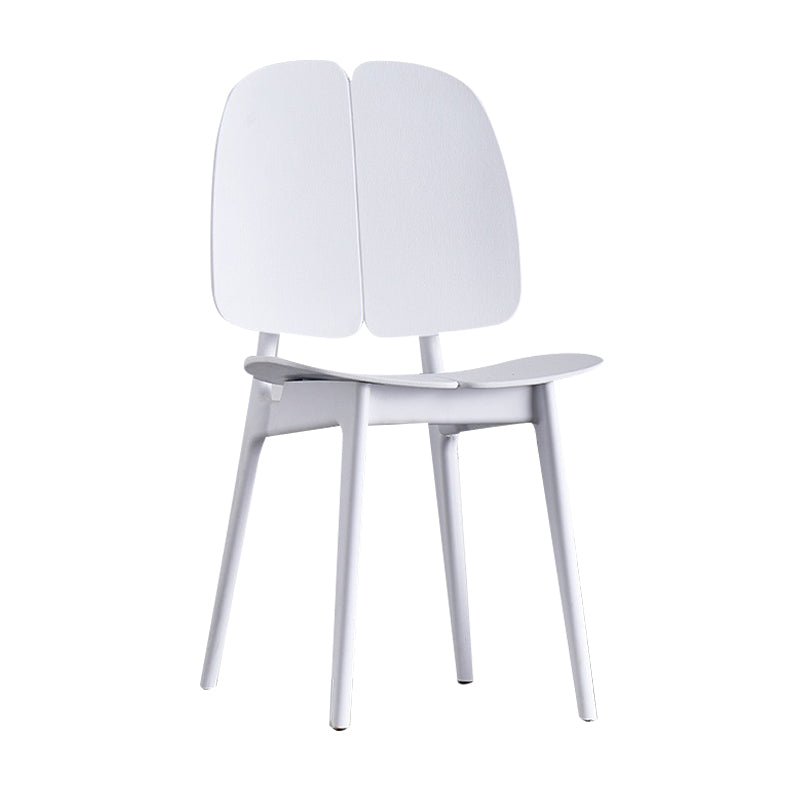 Sillas de comedor y decorativas contemporáneas Silla lateral de plástico con respaldo abierto para interiores y exteriores