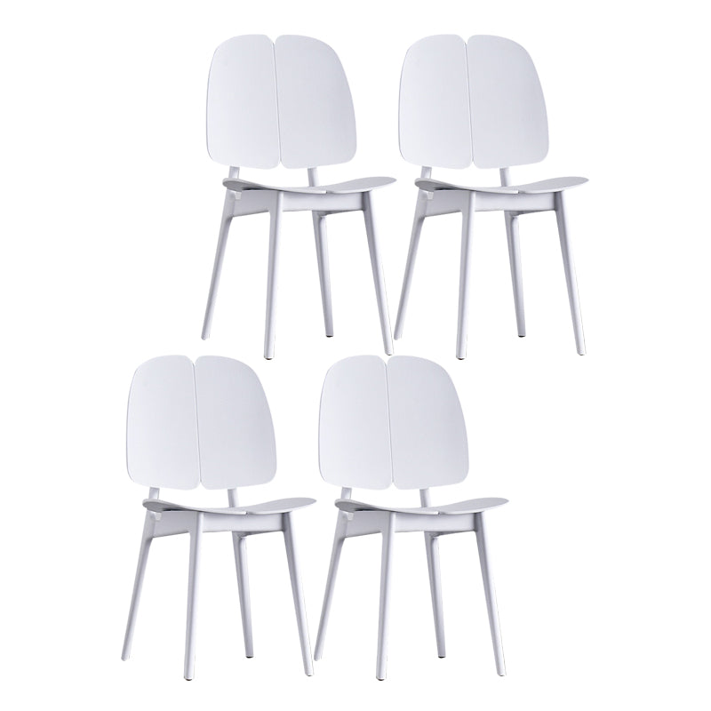 Sillas de comedor y decorativas contemporáneas Silla lateral de plástico con respaldo abierto para interiores y exteriores