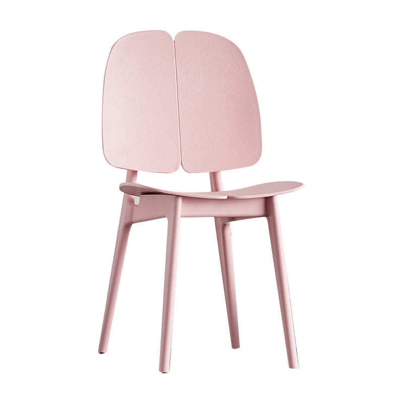 Sillas de comedor y decorativas contemporáneas Silla lateral de plástico con respaldo abierto para interiores y exteriores