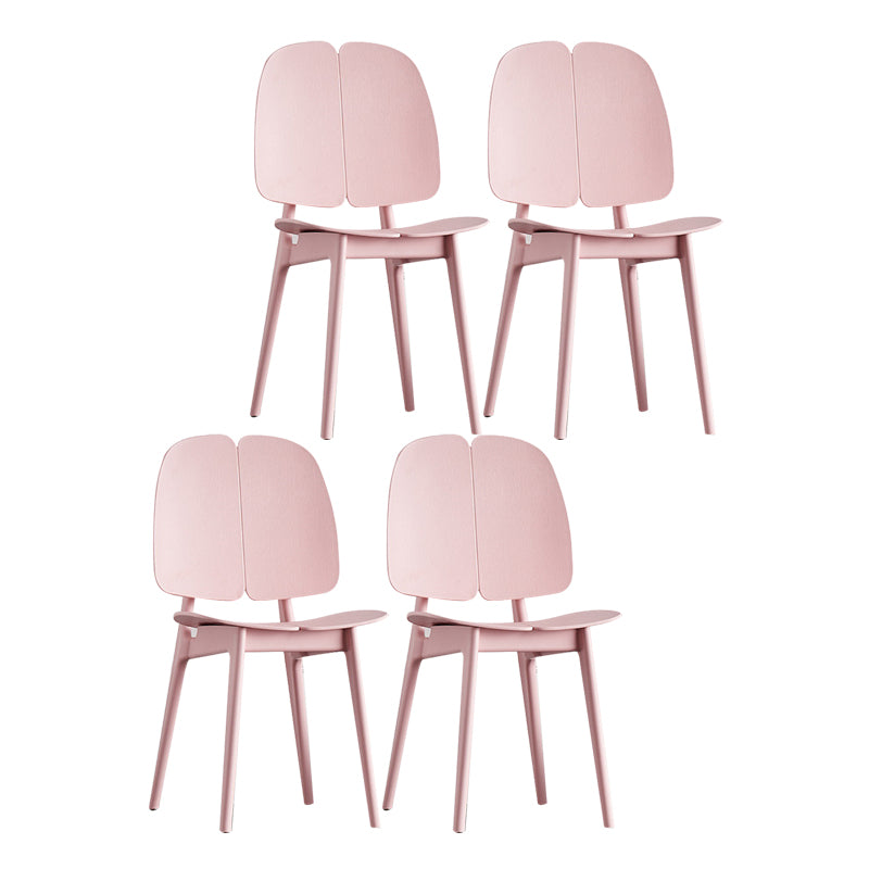 Sillas de comedor y decorativas contemporáneas Silla lateral de plástico con respaldo abierto para interiores y exteriores
