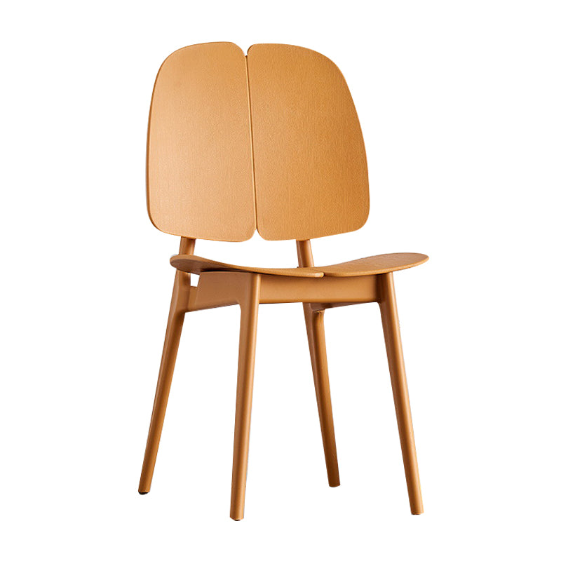 Sillas de comedor y decorativas contemporáneas Silla lateral de plástico con respaldo abierto para interiores y exteriores