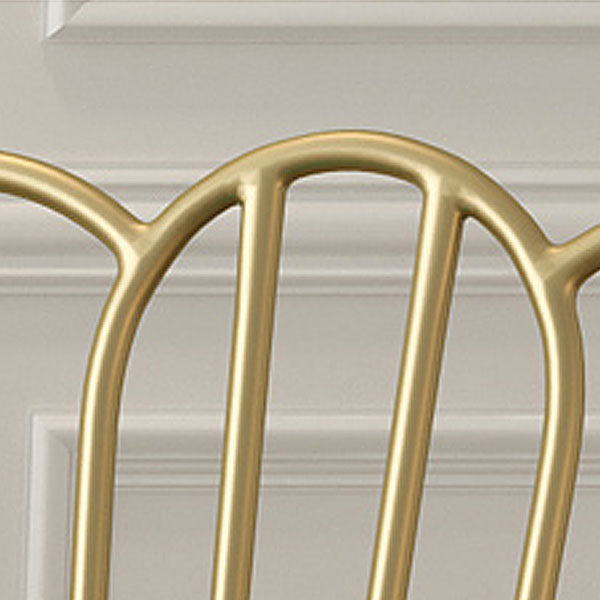 Silla de comedor de terciopelo Glam, sillón lateral de comedor de metal para uso en restaurantes