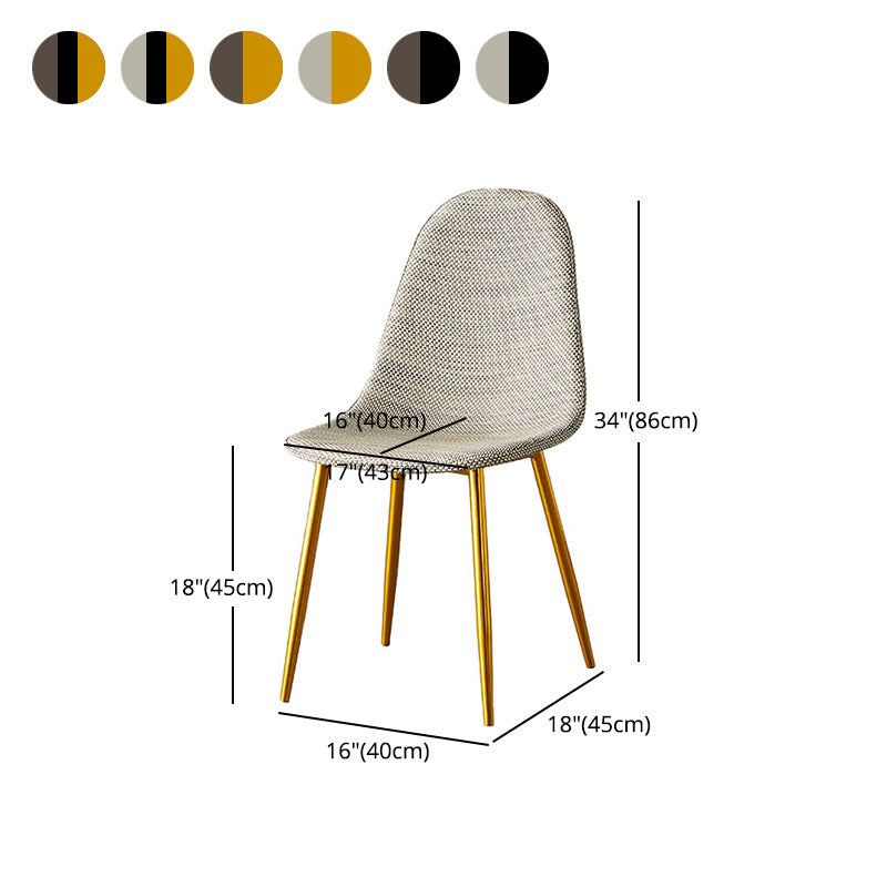 El plástico del diseño escandinavo que cena la silla lateral sin brazos del respaldo sólido de las sillas sin brazos