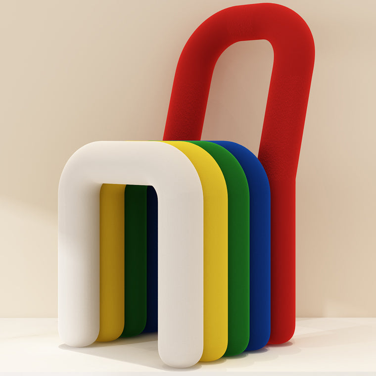 Silla de comedor de terciopelo contemporánea, silla lateral de metal sin brazos para uso doméstico