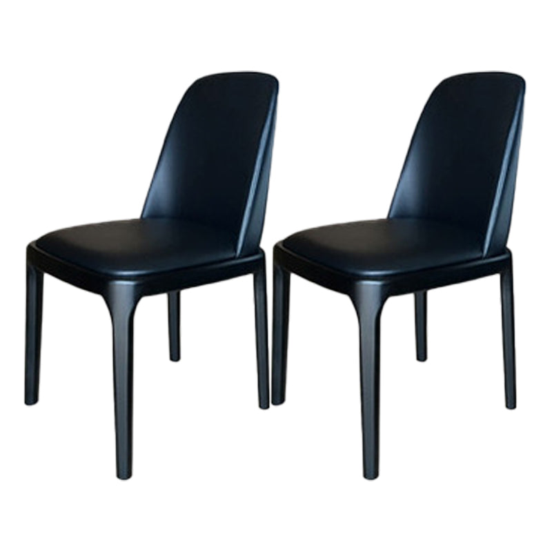 Sillas de comedor de estilo moderno, cocina, comedor, sillas laterales sin brazos con patas de madera
