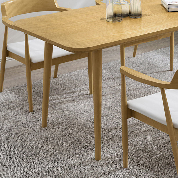 1/2/4/5/7 Pcs Pine Wood Modern Dining Set with Rectangle Table Dinette Set