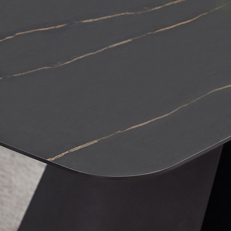 Contemporary 1/4/5/6 Pieces Dining Set Black Rectangle Dining Table Set