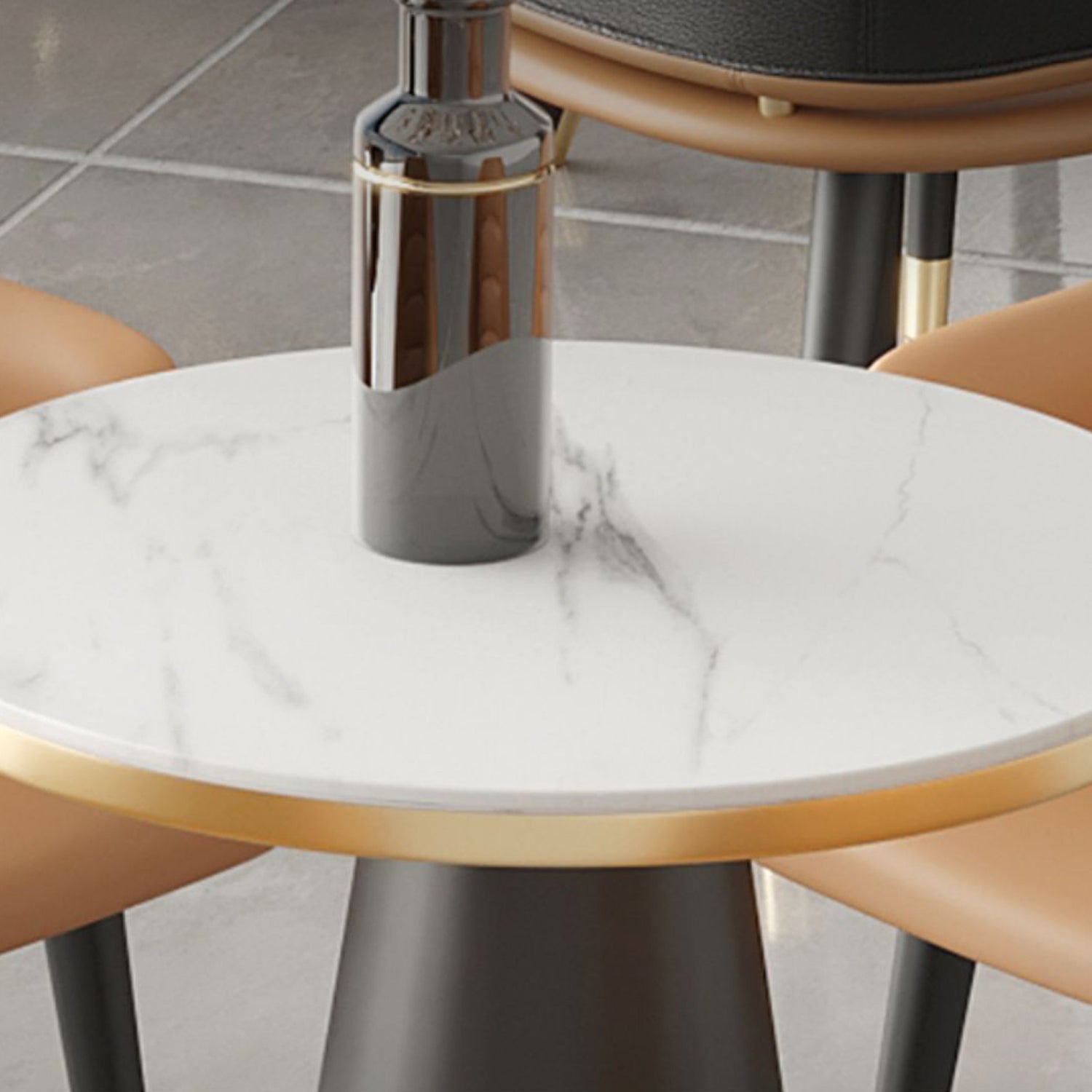 Glam Style 1/5 Pieces Dining Set Sintered Stone Dining Table Set for Home Use