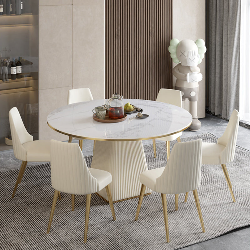 Contemporary 1/3/4/5/7 Pieces Dining Set Round Dining Room Table Set