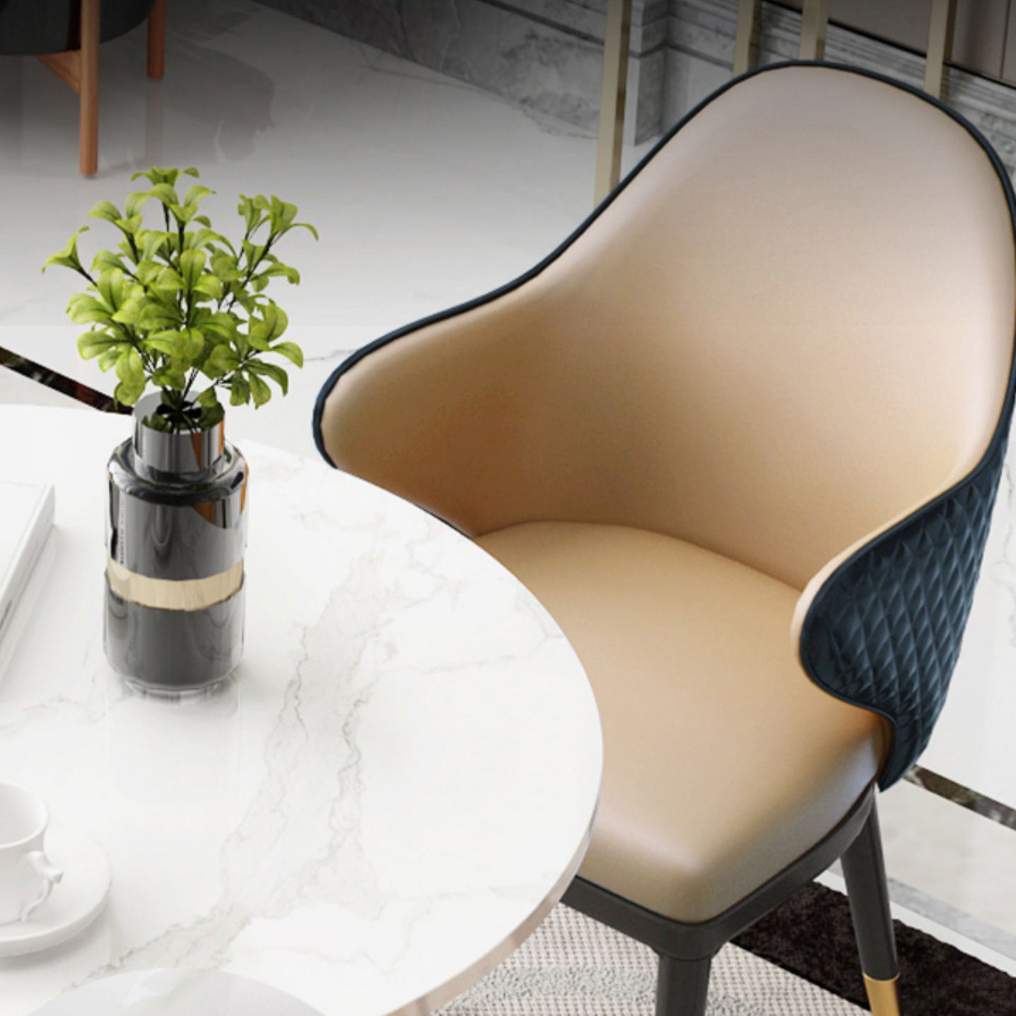 Contemporary 1/4/5 Pieces Dining Set Round Dining Room Table Set