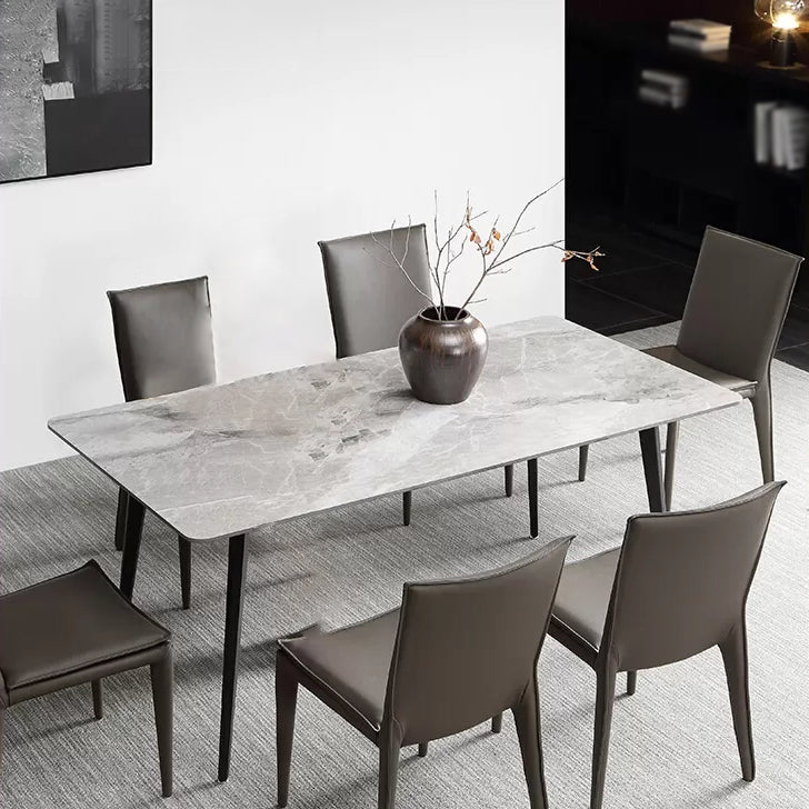Modern 1/2/5/7 Pieces Dining Set Rectangle White Dining Table Set for Home Use