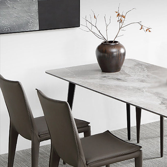 Modern 1/2/5/7 Pieces Dining Set Rectangle White Dining Table Set for Home Use