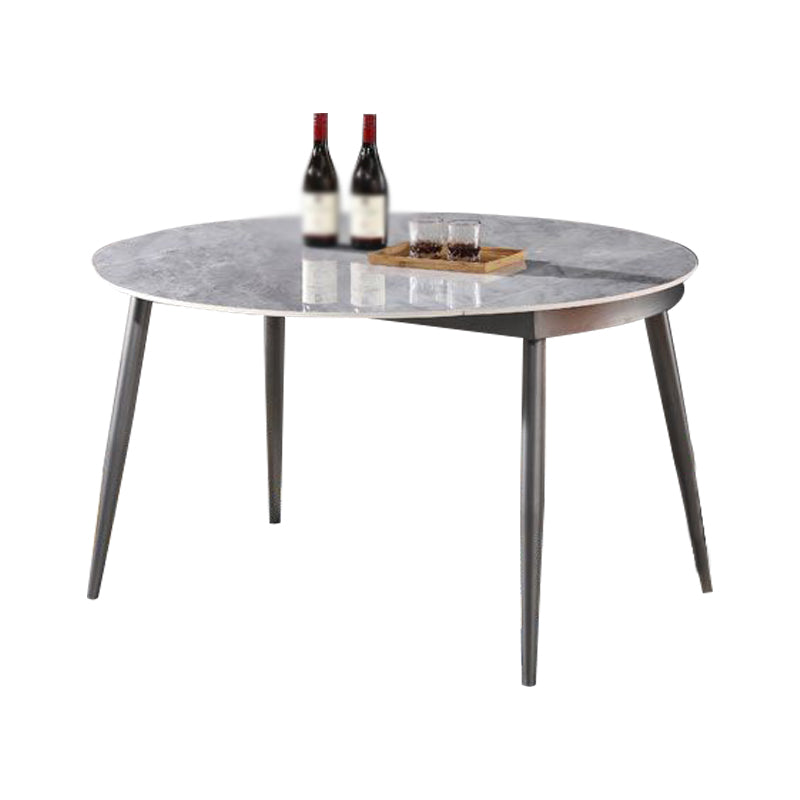 Modern 1/3/4/5/7 Pieces Dining Sintered Stone Dining Table Set with Metal Legs for Home