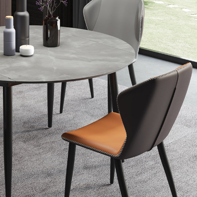 Modern 1/3/4/5/7 Pieces Dining Sintered Stone Dining Table Set with Metal Legs for Home