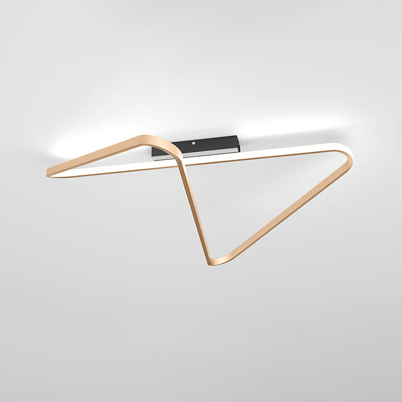 Luz de techo de forma lineal de estilo moderno Luz de techo de metal 1 luz para restaurante