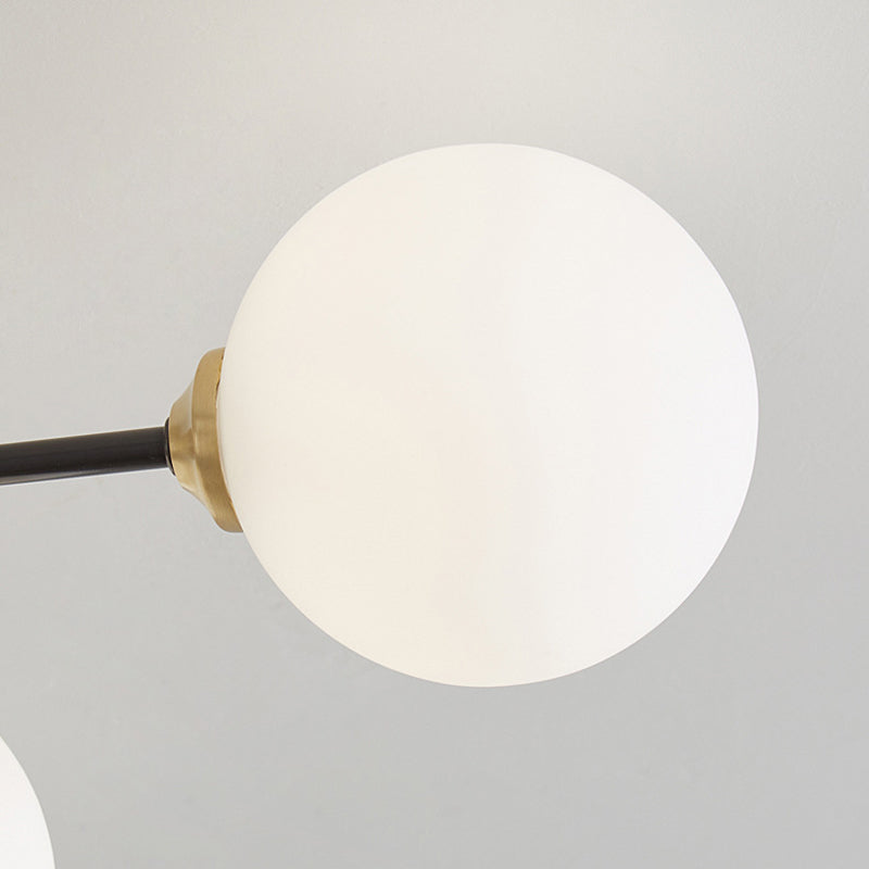 Glass Ball Shape Flush Ceiling Light Modern Style Multi Lights Flush Mount Lighting